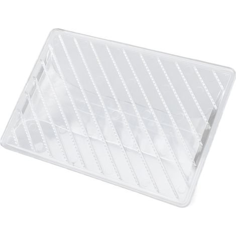 Taglia salsicce in plastica trasparente, facile da pulire, ideale per barbecue e campeggio. (1/5)