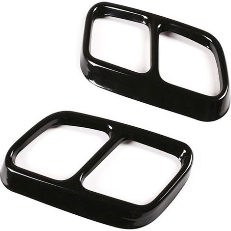 Una coppia di terminali di scarico doppi posteriori per il telaio di raccordo del terminale di scarico dei modelli GLK X204 CLS W218 2012-2017. (1/3)