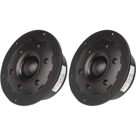 Lot de 2 haut-parleurs HiFi 10,2 cm avec membrane en soie noire 25 cœurs 8 ohm 30 W Home Film triple haut-parleur B1-102S (1/5)