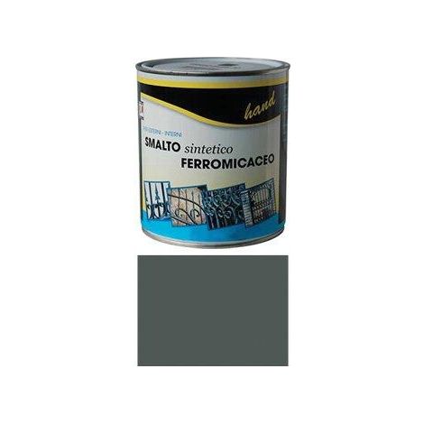 SMALTO FERROMICACEO A SOLVENTE HAND - GRIGIO MEDIO ML 750- 6 pezzi