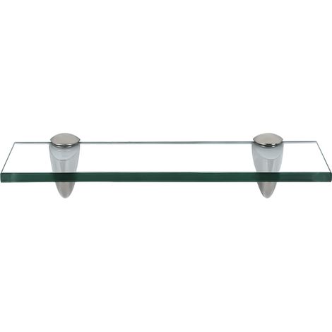Wolketon Glasregal Glasboden Wandregal Badregal Ablage Regal Klarglas 30x10cm 8mm
