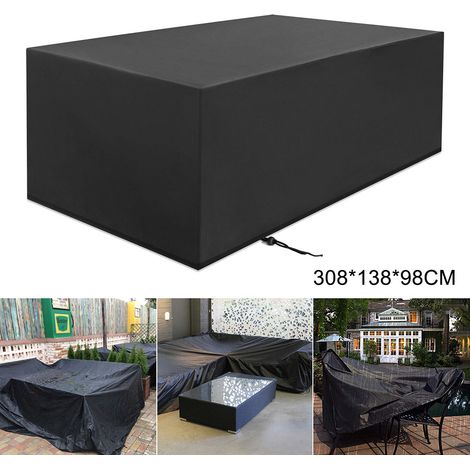 Housse imperméable pour canapé de jardin, protection extérieure contre pluie neige poussière, housse de chaise patio, couverture meuble terrasse (1/5)
