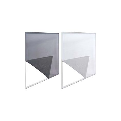 Zanzariera per finestre in poliestere con nastro velcro 2 teli - cm.75x250 - nera 3 pezzi