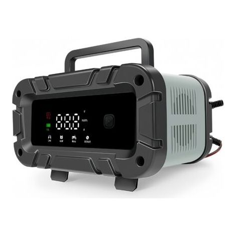12V 24V Graues 12V 6A Ladegerät für Autobatterien, Motorradbatterien und Blei-Säure-Batterien (1/4)