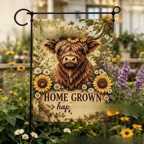 Gigante GmbH - Collection Highland Cow Cozy Country - Drapeau -
