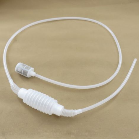Système de transfert de liquide par pompe à siphon pour aquarium avec préfiltre et filtre anti-colmatage
