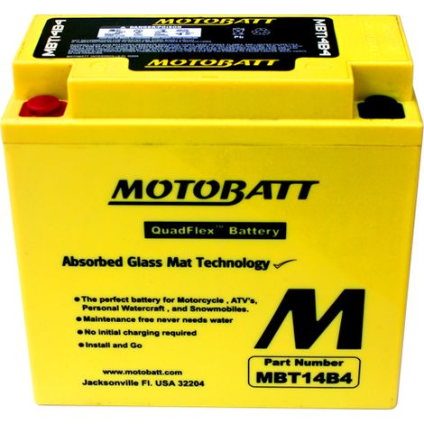 BATTERIA MOTOBATT AGM MBT14B4 12V 13Ah BQ017