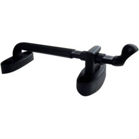 4 x BL FERMAIMPOSTE IN PLASTICA BRUCO NERO 2 PZ