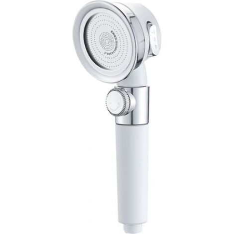 Pommeau de douche blanc à trois jets (1/5)