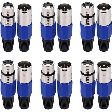 Connecteurs XLR à 3 broches,connecteurs XLR mâle/femelle,fiches et prises XLR pour fil de signal DMX ou microphone audio (1/5)