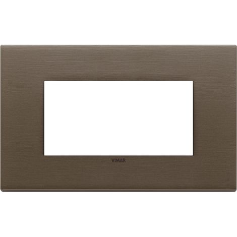 Placca 4M bronzo scuro spazzolato Vimar  22654.12