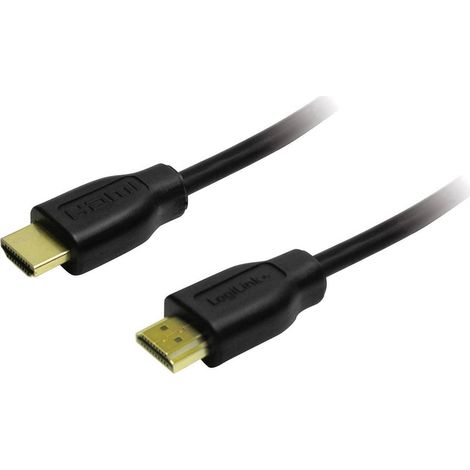 Câble de raccordement LogiLink HDMI Fiche mâle HDMI-A, Fiche mâle HDMI-A 15.00 m noir CH0054 4K UHD Câble HDMI R844951 (1/2)