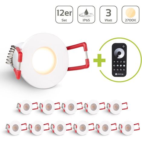 Einbaustrahler Mini Livorno 3W 2700K IP65 - Farbe: weiß - Anzahl: 12x (1/5)