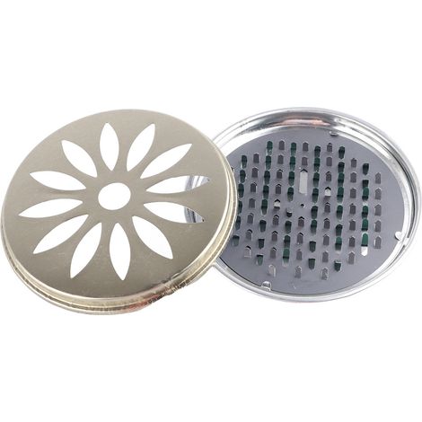 Support pour spirale anti-moustiques en acier inoxydable (lot de 4) avec picots de support et couvercle creux (1/5)