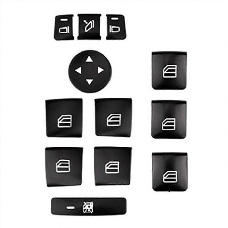 Cache-boutons de commande de vitre d'accoudoir de porte pour Mercedes-Benz (1/5)