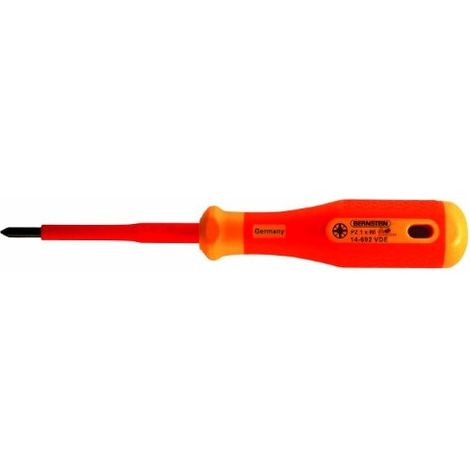 BERNSTEIN 14-693 VDE POZIDRIV CACCIAVITE PHILLIPS IMPUGNATURA BIMATERIALE MISURA 2 LUNGHEZZA 100 MM