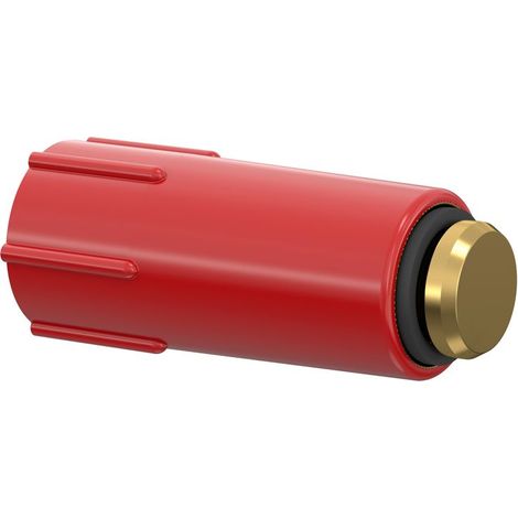 Flamco Tapón de obra c. rosca de latón, rojo G1/2a plástico, MS, F22308