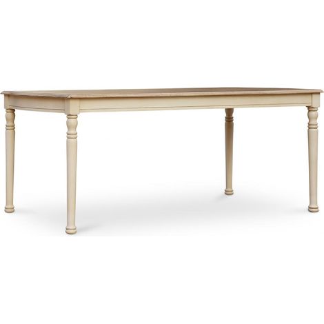 tavolo da pranzo di legno stile country Beige (1/5)