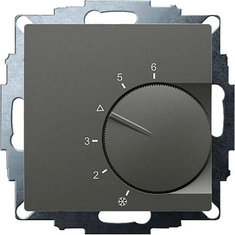 Termostato empotrado Eberle UTE 1002 antracita 55 mm