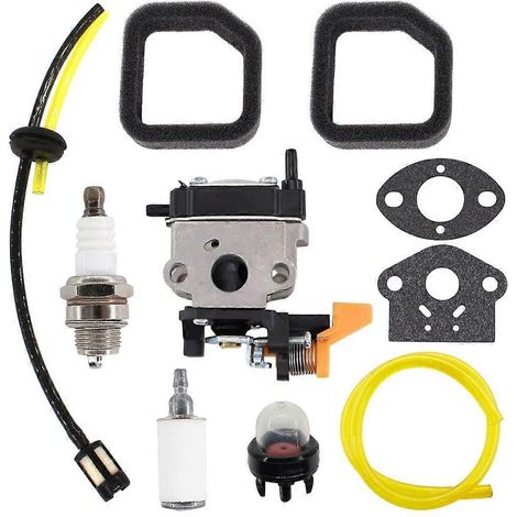 Kit carburateur 30 cm3 pour débroussailleuse Ryobi RY30020, RY30020A et RY30020B (arbre) : filtre à air, bougie d'allumage et filtre à carburant (référence 985893001). (1/5)