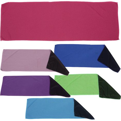 Kühlende Sporthandtücher Schnelltrocknend und Hautfreundlich 6 Stück Pack aus Polyester für Tennis und Strand Fitness und Yogahandtücher (1/5)