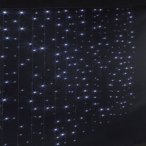 300 LED luce di cortina programmabile 1,5 m per esterni bianco freddo - Feeric lights & christmas