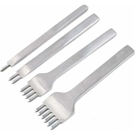 QORVA-Kit Outils Perforatrice 4 Pcs DIY Cuir Kit Outils Perforatrice pour Artisanat du Cuir Griffe (4 mm)-Fei Yu