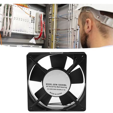 Convient aux ventilateurs axiaux silencieux de 120 mm, durée de vie de 50 000 heures, double roulement à billes, convient à la dissipation de chaleur et à la ventilation DIY. (1/2)