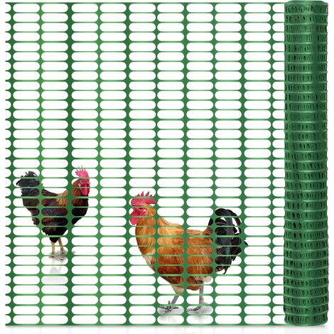 1x50m Barrière de signalisation et balisage plastique vert, clôture de jardin (1/5)