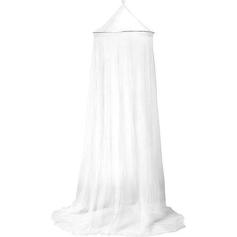 Grande zanzariera per letto, zanzariera a baldacchino sospesa per lettino, amaca per bambini, 230×60×850 cm, bianca (1/4)