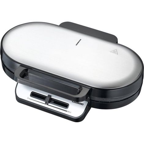 Melissa 16250087 Gofrera doble negra 1200W