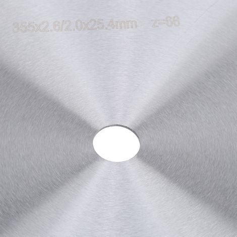 Lame de scie circulaire en acier rapide pour métal, 355 mm x 2,65 mm, 66 dents, outil de coupe robuste pour travaux de bricolage. (1/5)