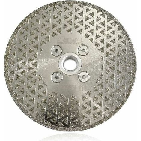 Stück 125 mm Diamanttrennscheibe, doppelseitig galvanisiert, zum Schneiden und Schleifen von Stein, Granit, Marmor und Fliesen (1/5)