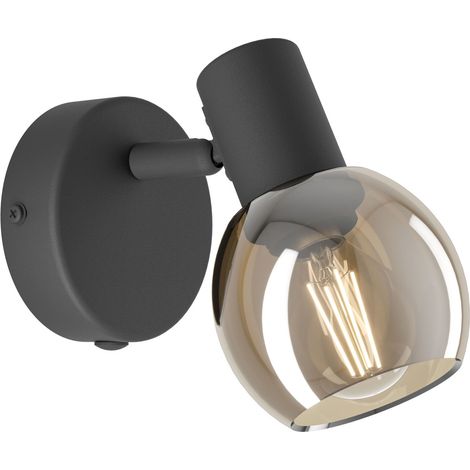 Eglo Wandspot Castellazo schwarz/kupfer 1er E14 (1/3)