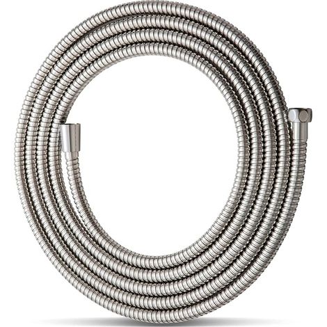 Flexible de Douche, Inox Tuyau de Douche, Salle de Bain, Gris Nickel (1/5)