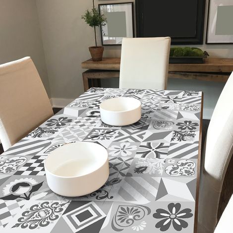 Sticker Mural Carrelage adhésif Cuisine Salle de Bain - 30 STICKERS CARRELAGES MEUBLE CADALSO - 30stickers10x10cm (1/5)