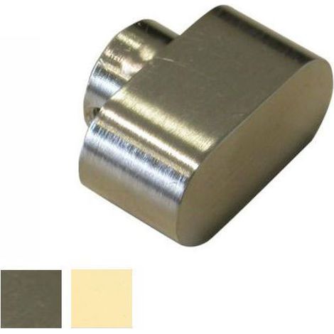 Cisa 06355.00.0.66 Pomolo Ovale per Cilindro Ottone Perno Rasabile colore Lucido