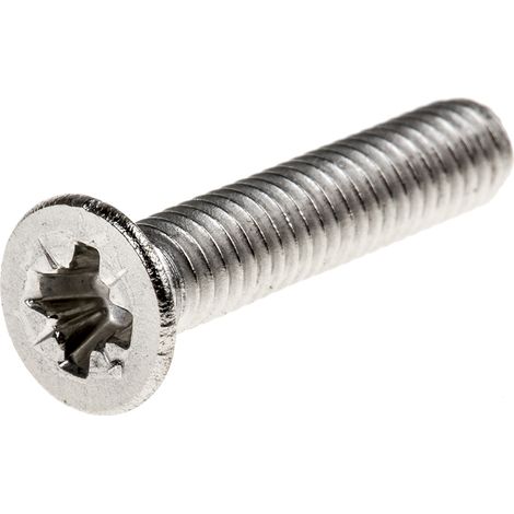 Vis à métaux RS PRO M4 à tête Fraisée Pozidriv en Acier Inoxydable, 20mm ( Prix pour Sachet de 100 )
