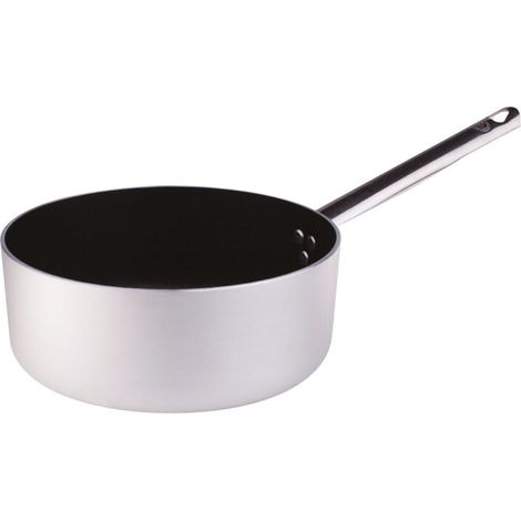AGNELLI Casseruola Bassa Alluminio Antiaderente 1 Manico D 24cm