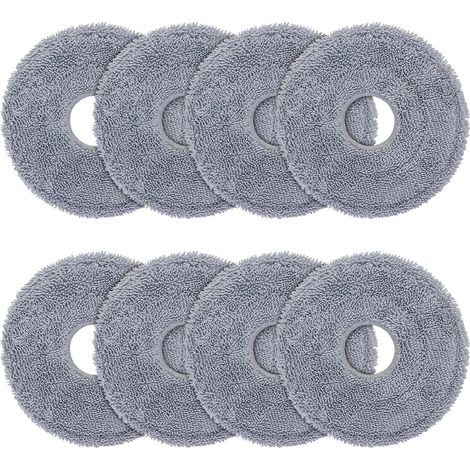8 Stück Wischtücher für Roborock Saros 10R/Z70/20, Q Revo/Qrevo S/Qrevo Pro/Qrevo Master/Qrevo Edge/Qrevo Curv/2 Pro/Qrevo Slim/QV 35A 35S/QR 598/798/S5V Saugroboter, Mikrofaser Wischpad Zubehör
