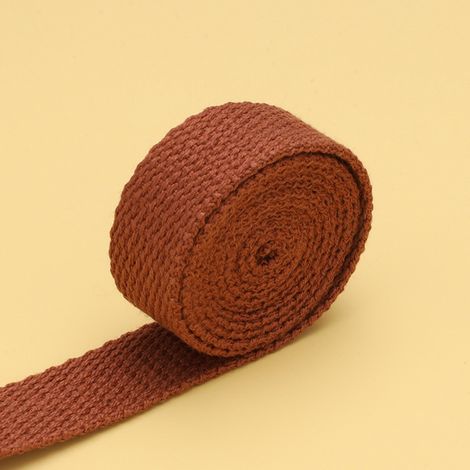 ABYSSE-Sangle en mélange polyester-coton, 10 mètres de long, 25 mm de large, convient pour les poignées faites maison, les bretelles de sac à dos, les ceintures en tissu, les produits de plein air, le (1/5)