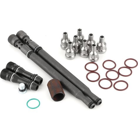 Kit de réparation de rampe d'huile haute pression avec bouchons de tube de retour améliorés W302908, compatible avec Ford E350/450 6.0L (1/5)