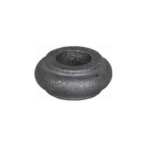 Garniture pour barreaux de diamètre Ø16mm - Hauteur 17mm largeur 35mm - Fonte galvanisable - À visser - DECO FER FORGE