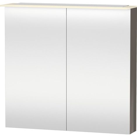 Armoire miroir Duravit X-LARGE 138x800x760mm flanelle gris brillant