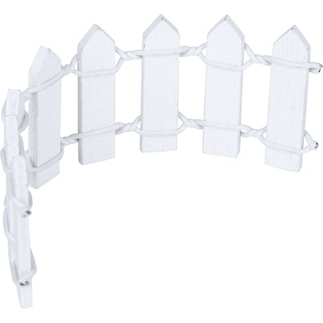 Décor de Jardin Fée en Bois Blanc pour Pots de Plantes - Accessoire Ornemental (1/5)