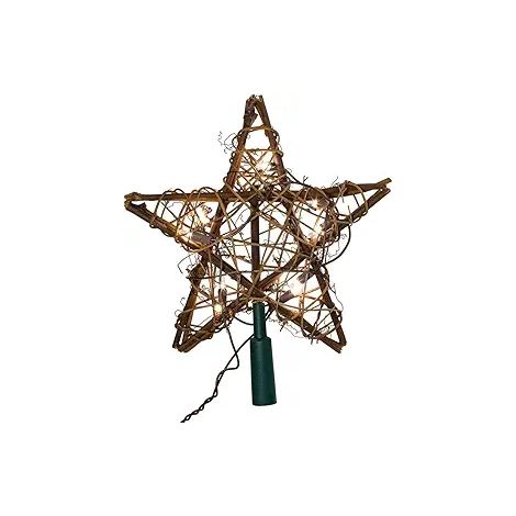 Flèche De Sapin LED En Bois Naturel Pour Décoration De Sapin De Noël Intérieur Hauteur 50 Cm Alimentation Secteur 1 Pièce (1/5)