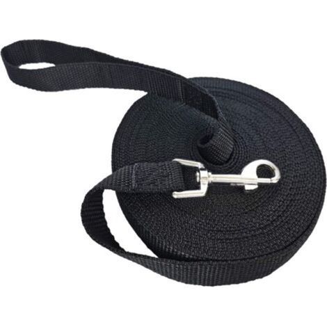 Longe pour Chien 5m/ 10m / 15m Noir, Laisse de Dressage pour Chien, Laisse Longue pour Chien de Petites à Grandes Taille (1/5)