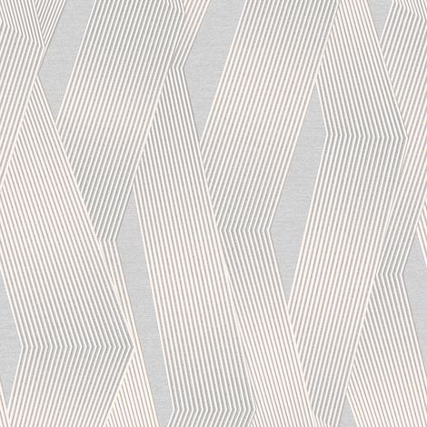 Vliestapete - Elegant lines light Grau - 10m x 52cm