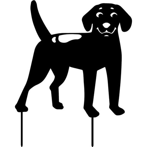 Garten-Hof-Hunde-Plug-in, ideal für Zuhause, Outdoor, Garten, Hof-Dekoration, Eisenhandwerk