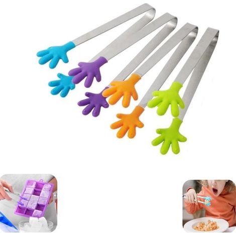 Pinces alimentaires pinces à fruits pinces à bonbons pinces en silicone (multicolores, 137cm) (1/5)